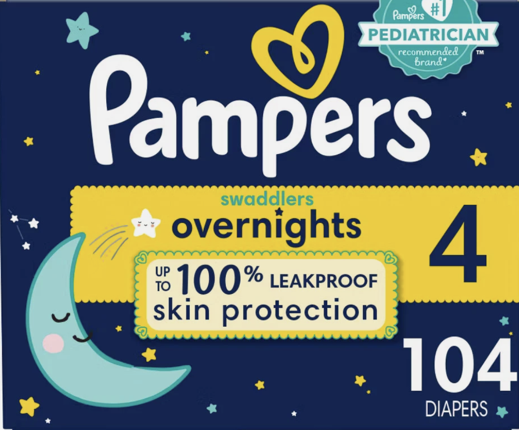 Pampers Swaddlers Overnights Diapers (Multiple Sizes Available!)