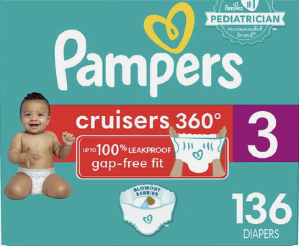 Pampers Cruisers 360 Diapers Size 3 168 ct