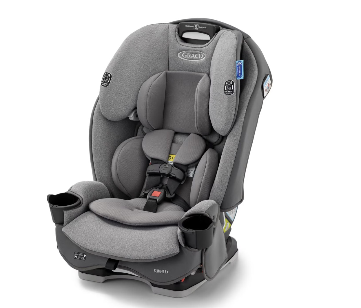 Graco SlimFit LX 3-in-1 Car Seat, Shaw, Grey