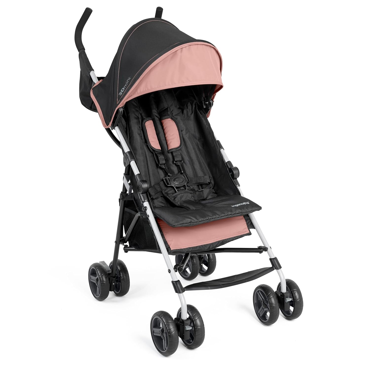 Ingenuity 3D Mini Convenience Stroller – Lightweight Stroller – Dusty Rose Pink