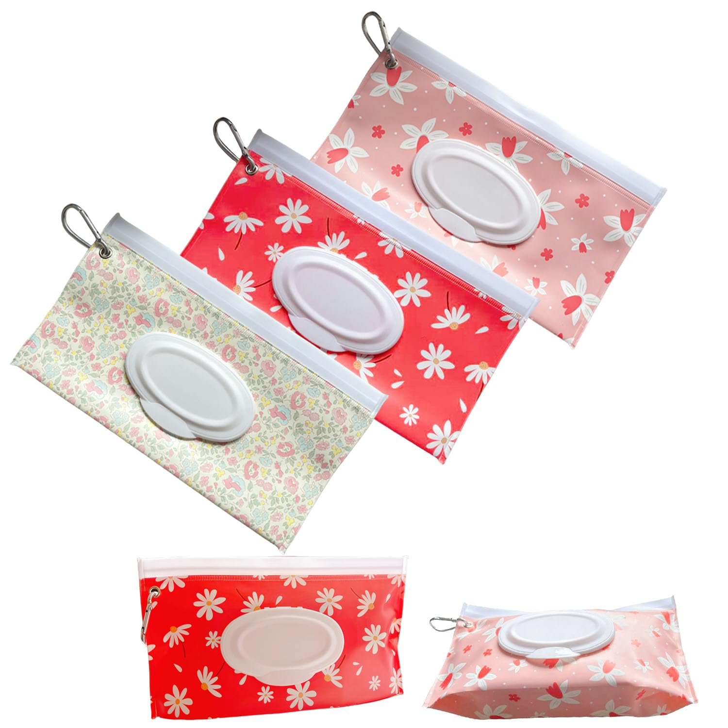 3 PCS Baby Wipes Dispenser Portable Wet Wipe Dispenser Bag